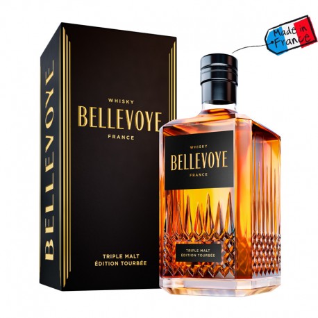 WHISKY BELLEVOYE noir tourbé 43°