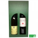 Coffret cadeau 2 bouteilles grands vins